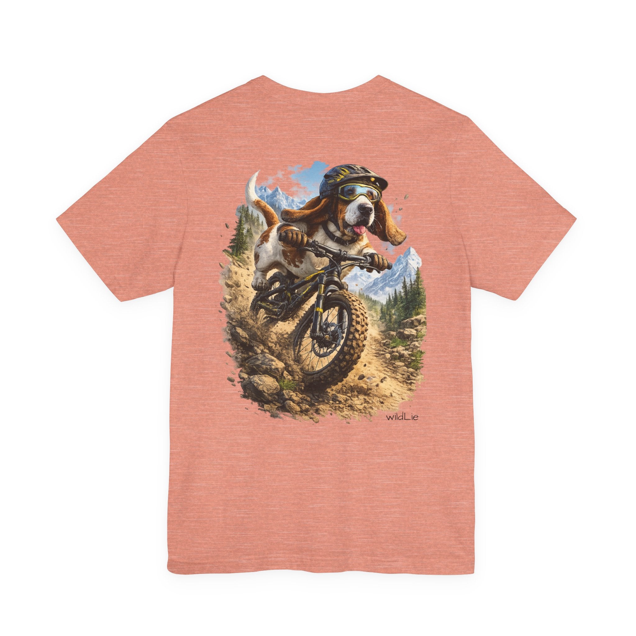 Winston on Wheels | Basset Hound Mountain Biking Tee