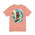 Beach Bum Beau | Chocolate Labrador Surfing Tee