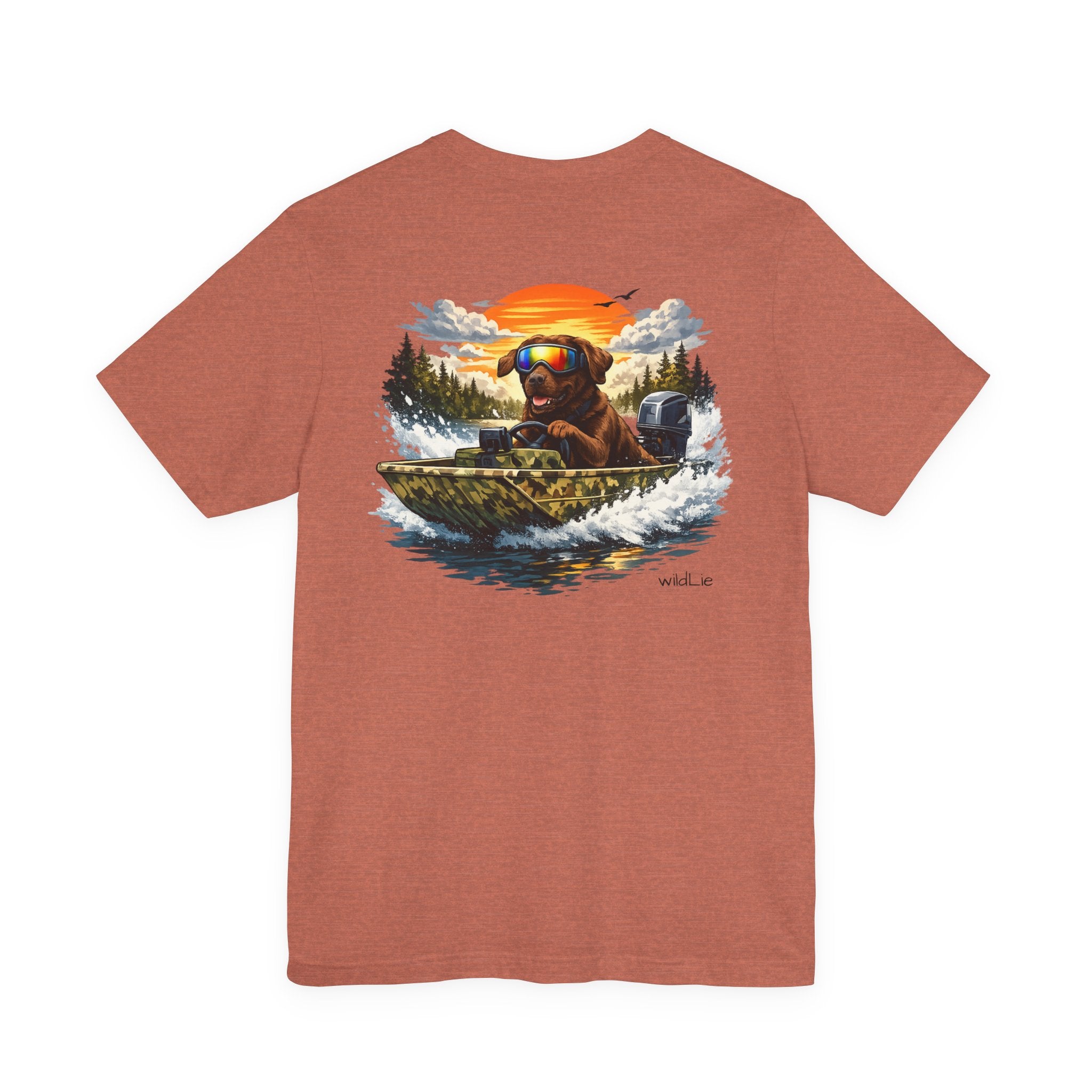 Boat Boy Beau | Chocolate Lab Boating Tee