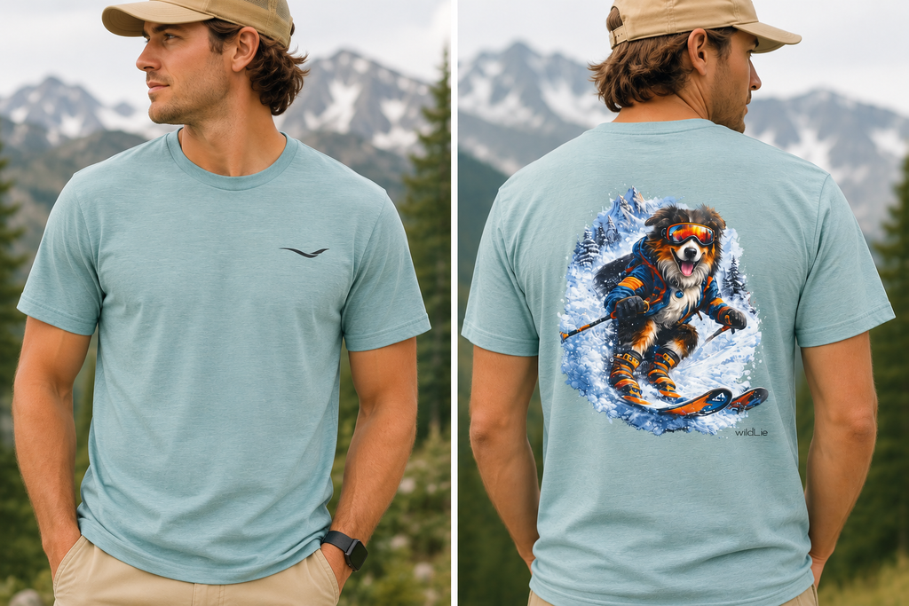 Lucy Shreds | Australian Sheppard Ski Tee