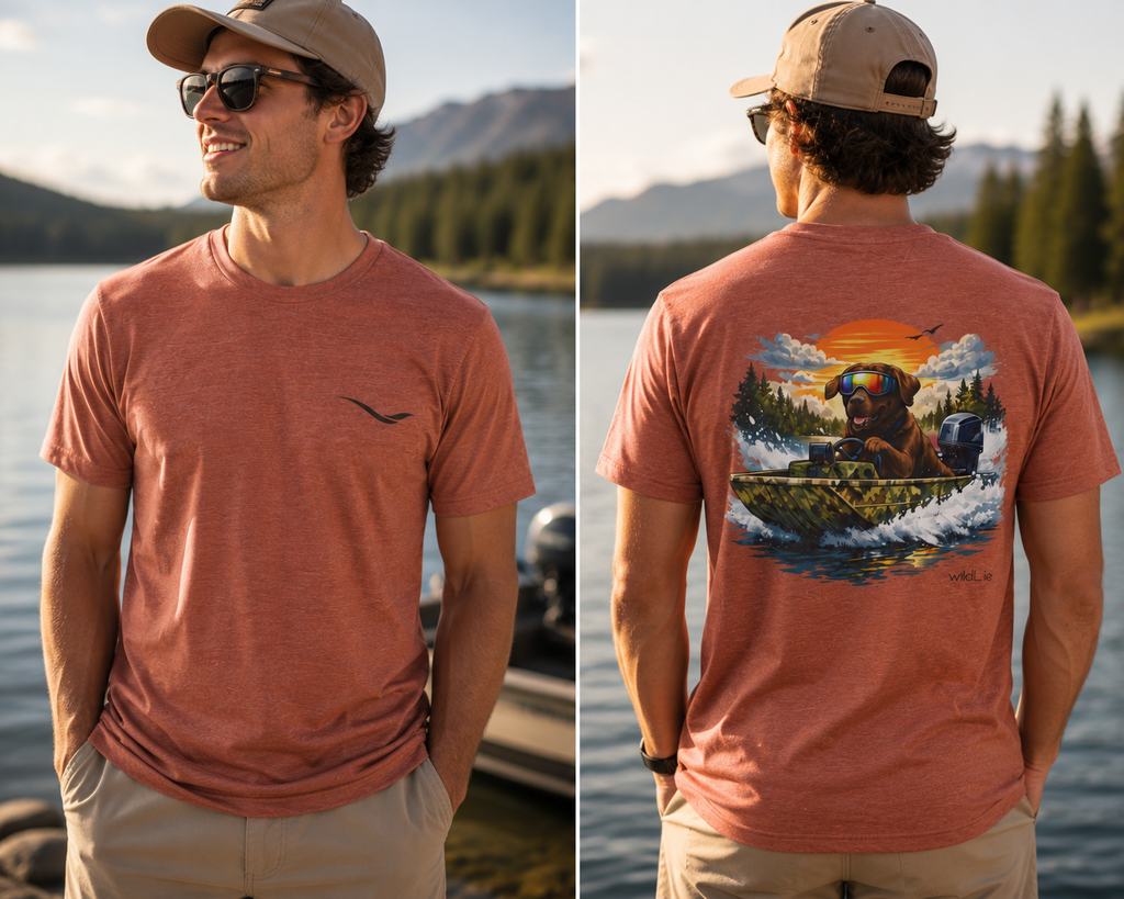 Boat Boy Beau | Chocolate Lab Boating Tee