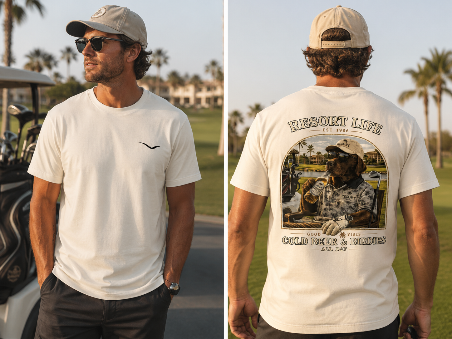 Clubhouse Beau | Chocolate Lab Golf Tee