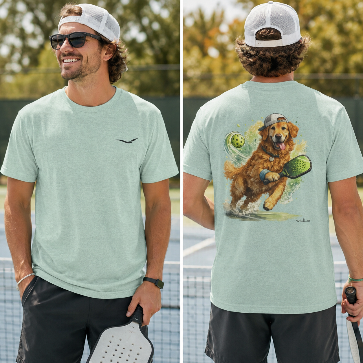 Kitchen King Ruger | Golden Retriever Pickleball Tee