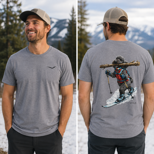 Big Stick Bosie | Doodle Cross-Country Ski Tee