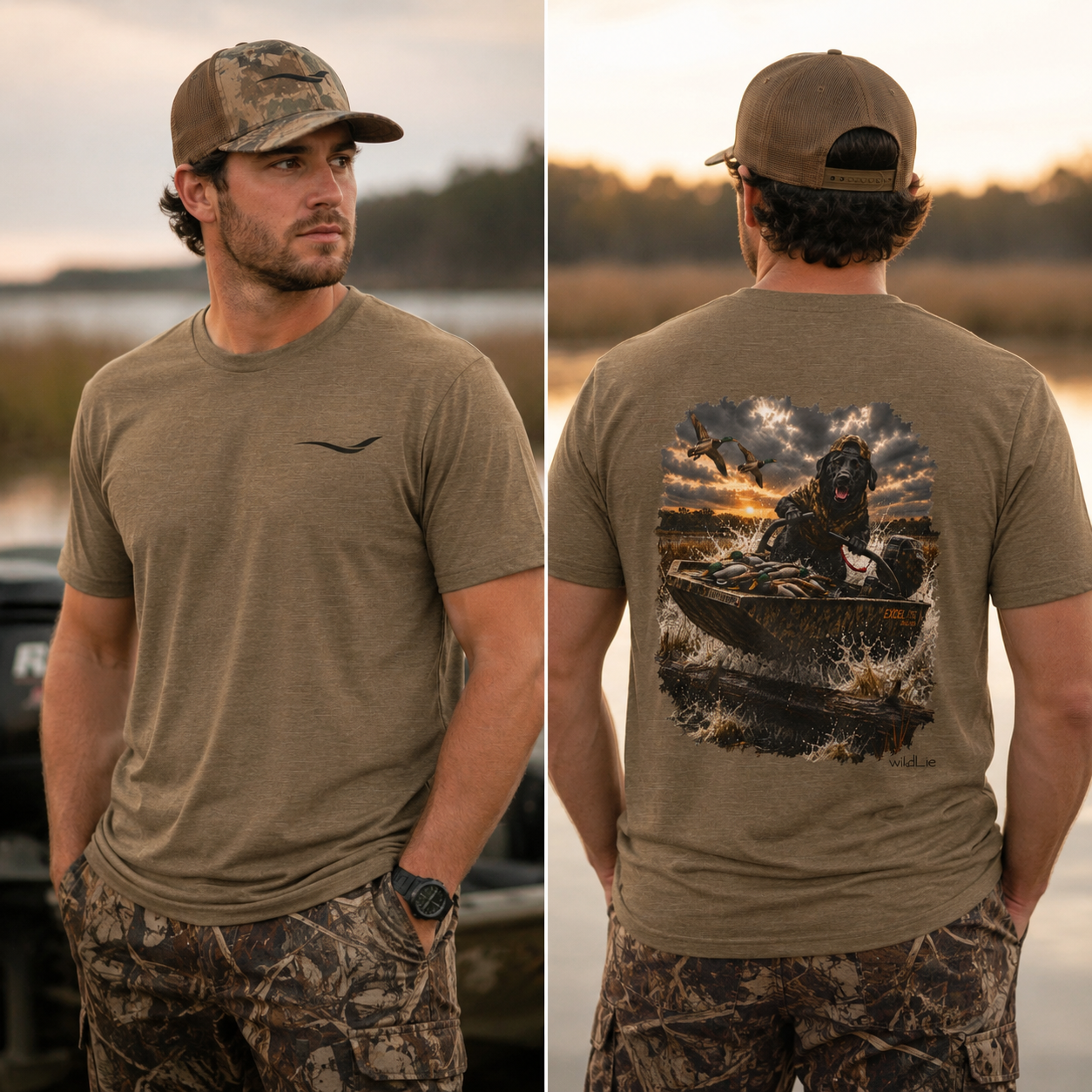 Benelli's Wake-Up Call | Black Lab Duck Hunting Tee