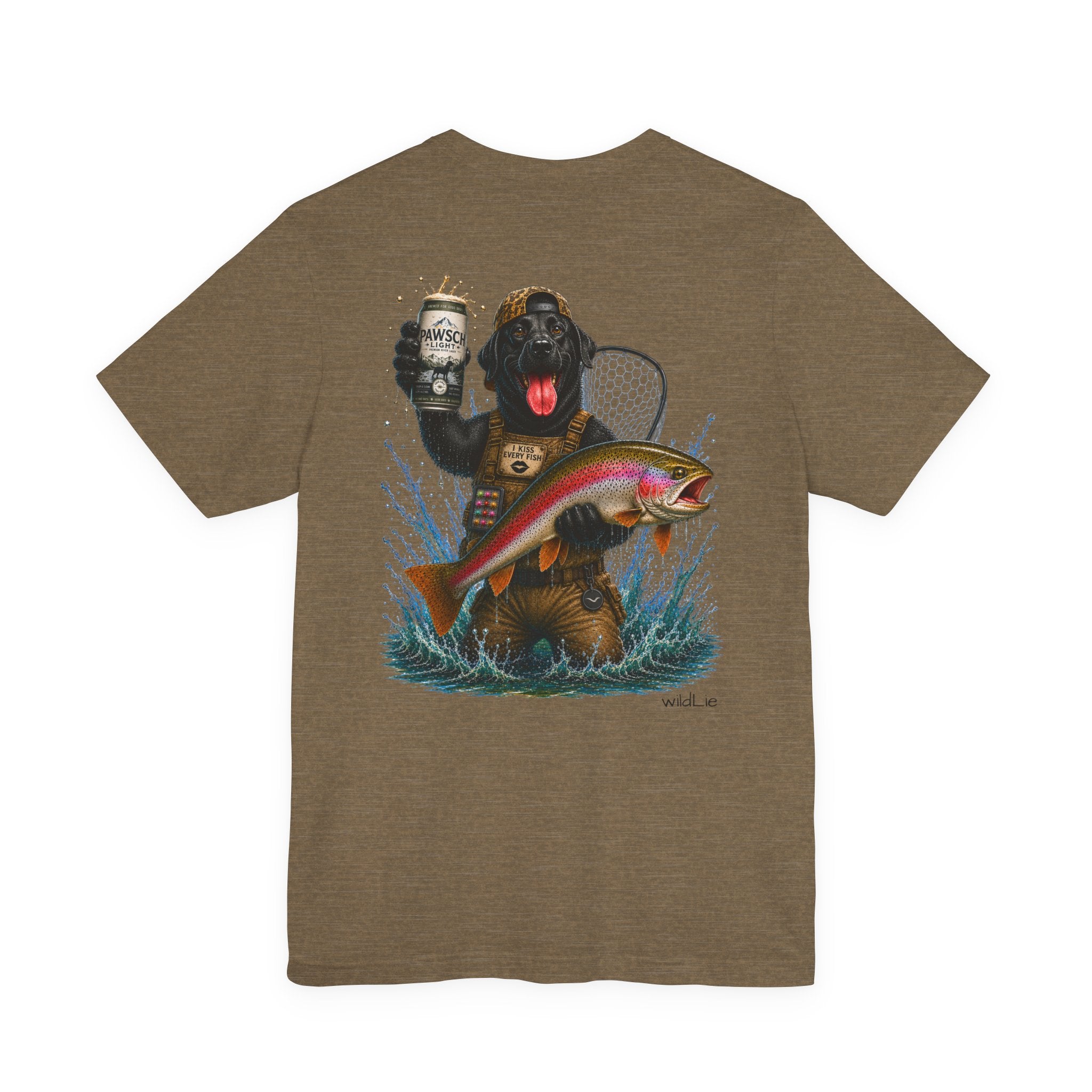 Hooked with Boone | Black Lab Fly Fishing Tee