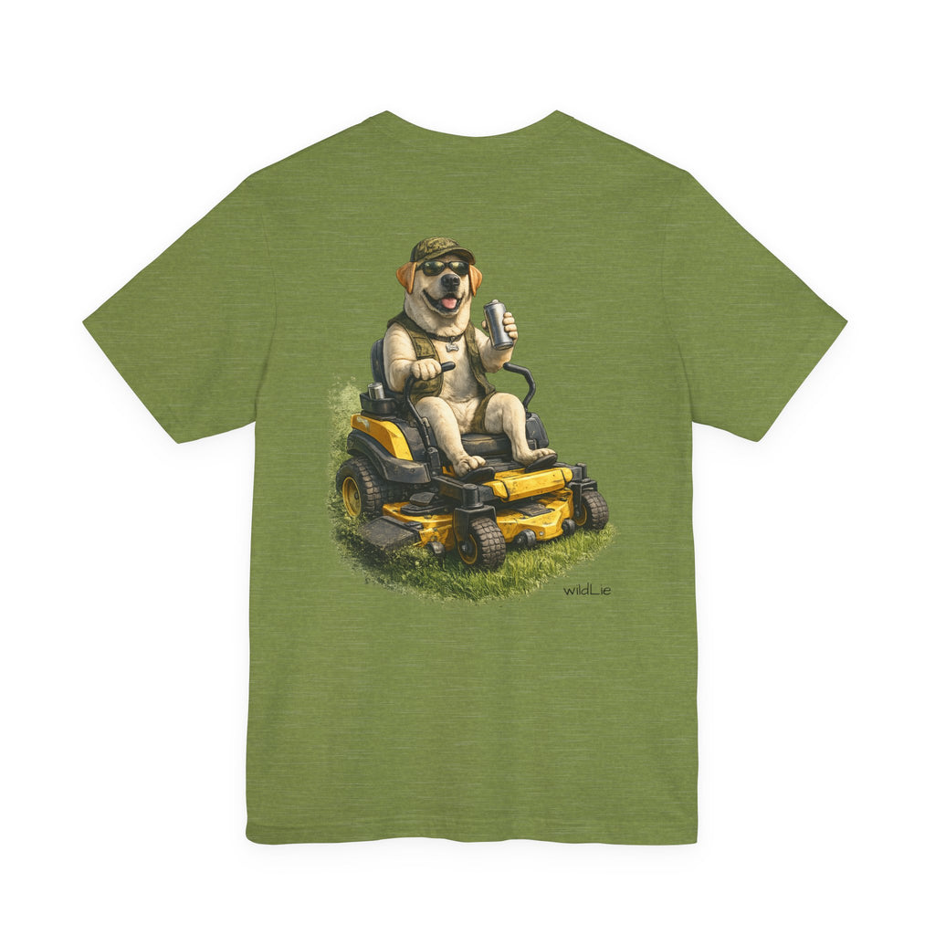 Gunner's Grass Tax | Yellow Lab Lawnmower Tee