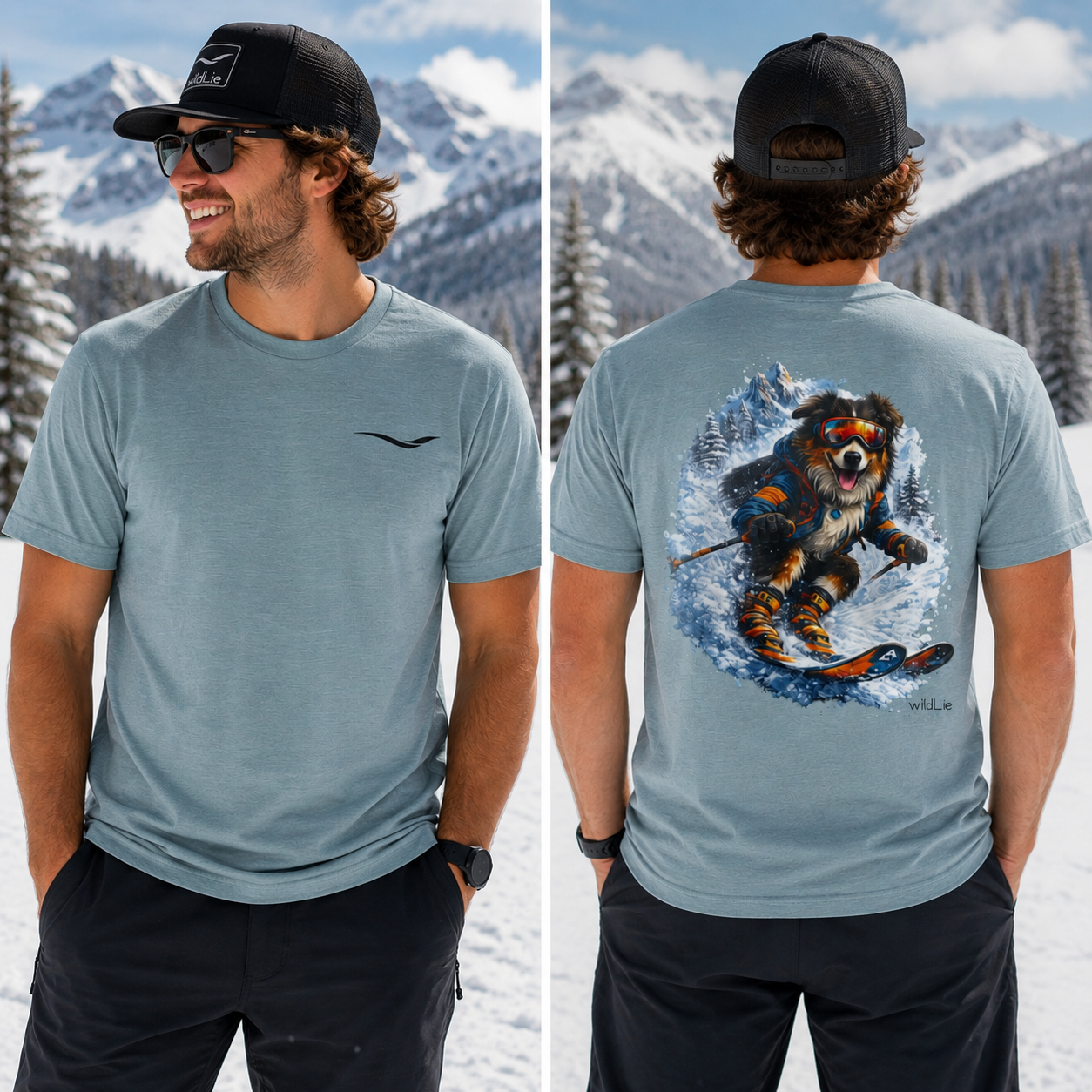 Lucy Shreds | Australian Sheppard Ski Tee