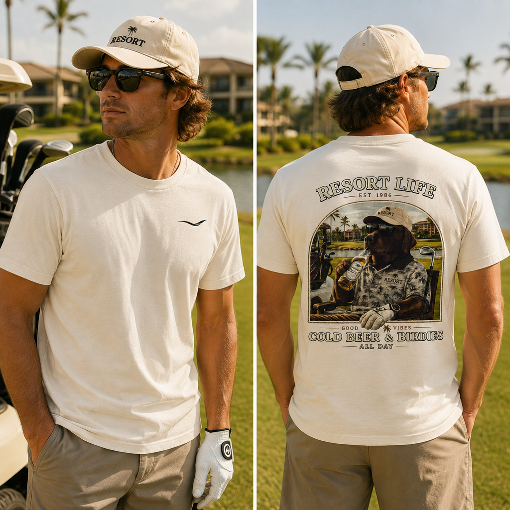 Clubhouse Beau | Chocolate Lab Golf Tee